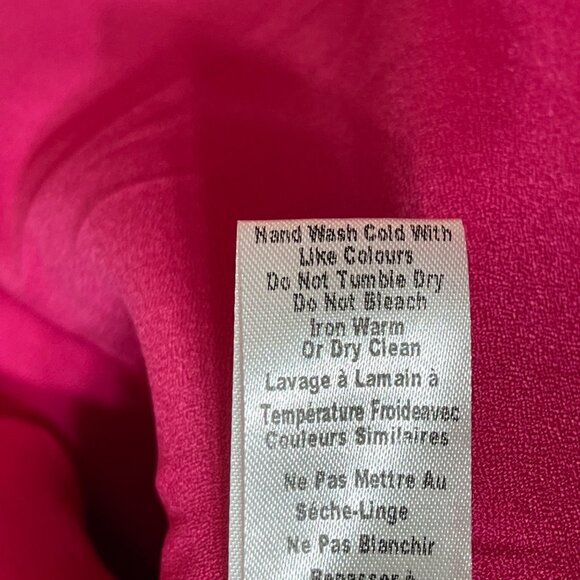 Adelyn Rae Fit & Flare Dress Lace Back Pink Size S Small Mini Tiered - Picture 7 of 9